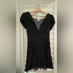 Urban Outfitters Black Polka Dot Dress